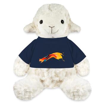 Trace de peinture - Mouton en peluche Annika MiniFeet® - bleu marine - Devant