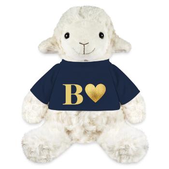 Buchstabe b Goldenes Herz - MiniFeet® Schaf Annika - French Navy - Vorne
