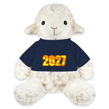 Année 2027 - Mouton en peluche Annika MiniFeet® - bleu marine - Devant