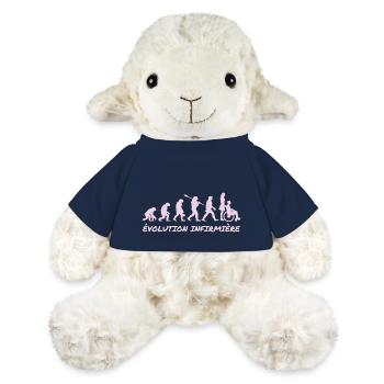 évolution infirmière - Mouton en peluche Annika MiniFeet® - bleu marine - Devant