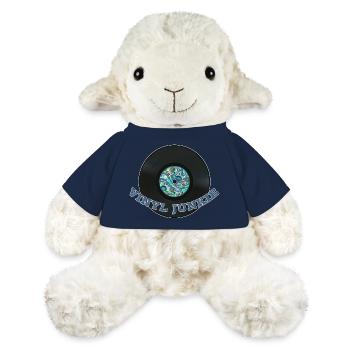 Drogué de vinyle - Mouton en peluche Annika MiniFeet® - bleu marine - Devant