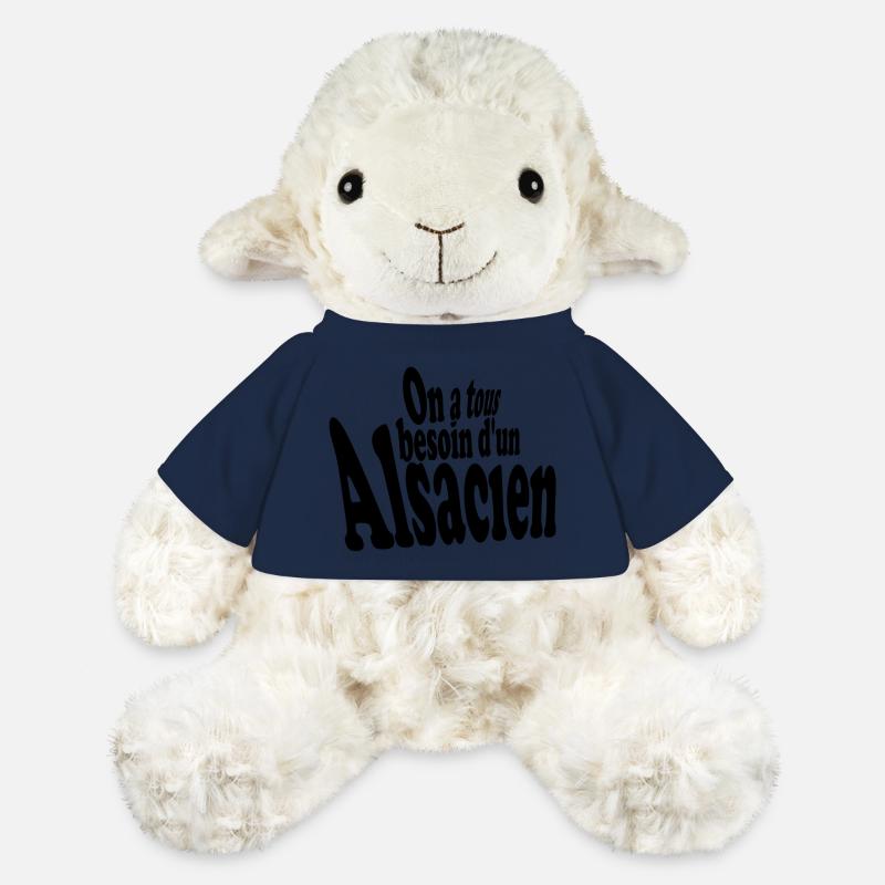 On a tous besoin d un alsacien - Mouton en peluche Annika MiniFeet® - bleu marine