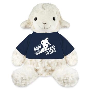 Born To Ski Skifahrer Skifahren Wintersport - MiniFeet® Schaf Annika - French Navy - Vorne