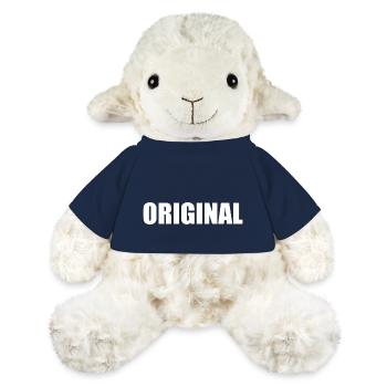 Original - Mouton en peluche Annika MiniFeet® - bleu marine - Devant