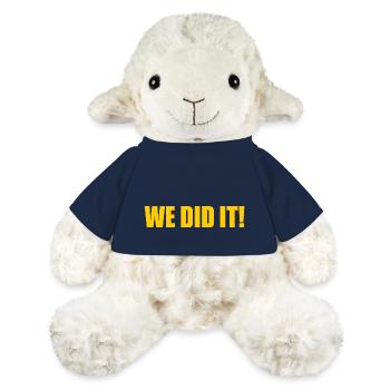 We did it - Mouton en peluche Annika MiniFeet® - bleu marine - Devant