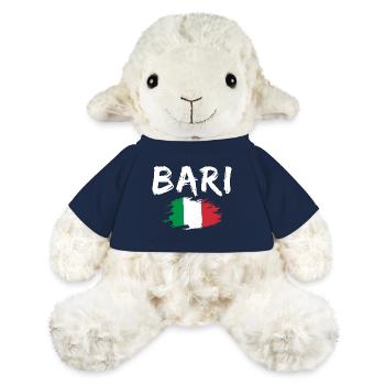 Bari, Italie, Drapeau - Mouton en peluche Annika MiniFeet® - bleu marine - Devant
