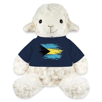 Drapeau des Bahamas utilisé - Mouton en peluche Annika MiniFeet® - bleu marine - Devant