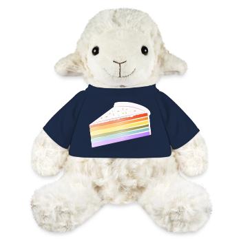 Stück Regenbogen Kuchen in zarten Pastellfarben - MiniFeet® Schaf Annika - French Navy - Vorne