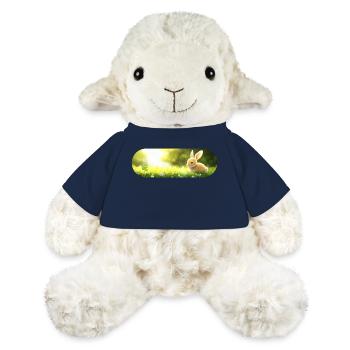 Lapin chanceux - Mouton en peluche Annika MiniFeet® - bleu marine - Devant