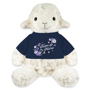 Lila Blumen Braut Team - MiniFeet® Schaf Annika - French Navy - Vorne
