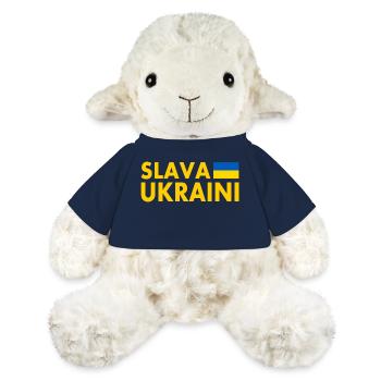 Slava ukraini - Mouton en peluche Annika MiniFeet® - bleu marine - Devant