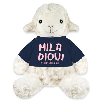 Mila diou !! - Mouton en peluche Annika MiniFeet® - bleu marine - Devant