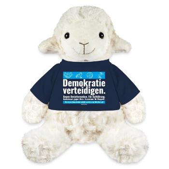 Mimikama Demokratie verteidigen - MiniFeet® Schaf Annika - French Navy - Vorne