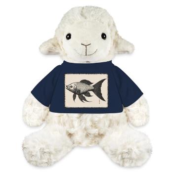 Poisson rouge - Mouton en peluche Annika MiniFeet® - bleu marine - Devant