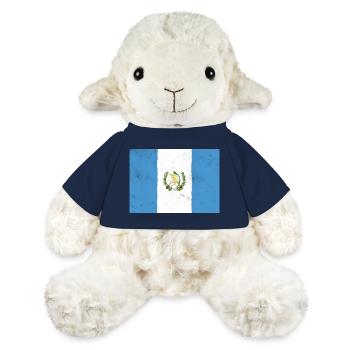 Drapeau du Guatemala – Liberté et Histoire - Mouton en peluche Annika MiniFeet® - bleu marine - Devant