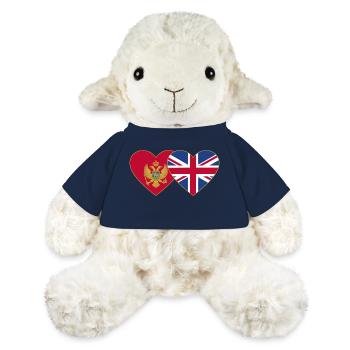 Monténégro Angleterre Drapeau - Mouton en peluche Annika MiniFeet® - bleu marine - Devant