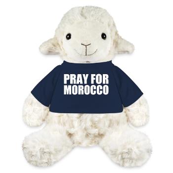 Pray for morocco maroc - Mouton en peluche Annika MiniFeet® - bleu marine - Devant