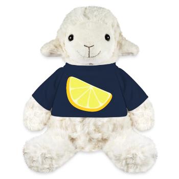 tranche de citron - Mouton en peluche Annika MiniFeet® - bleu marine - Devant