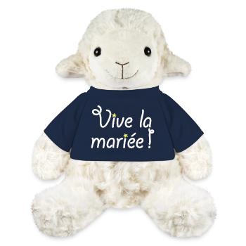 Vive la mariée ! - Mouton en peluche Annika MiniFeet® - bleu marine - Devant