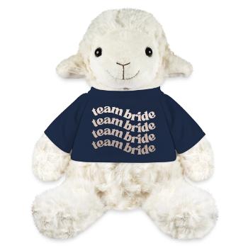 Team Bride groovy design bachelorette party JGA - MiniFeet® Schaf Annika - French Navy - Vorne