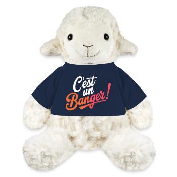C'est un banger! - Mouton en peluche Annika MiniFeet® - bleu marine - Devant