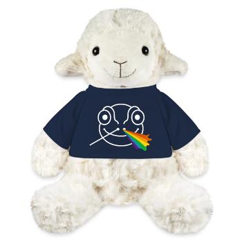 Prisme caméléon - Mouton en peluche Annika MiniFeet® - bleu marine - Devant