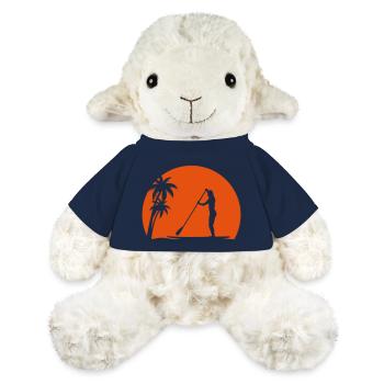 SUP Sonne Palmen Meer Strand Stand Up Paddling - Mouton en peluche Annika MiniFeet® - bleu marine - Devant