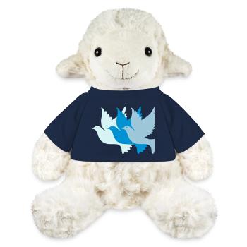 paix - Mouton en peluche Annika MiniFeet® - bleu marine - Devant
