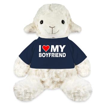 I love my boyfriend - Mouton en peluche Annika MiniFeet® - bleu marine - Devant