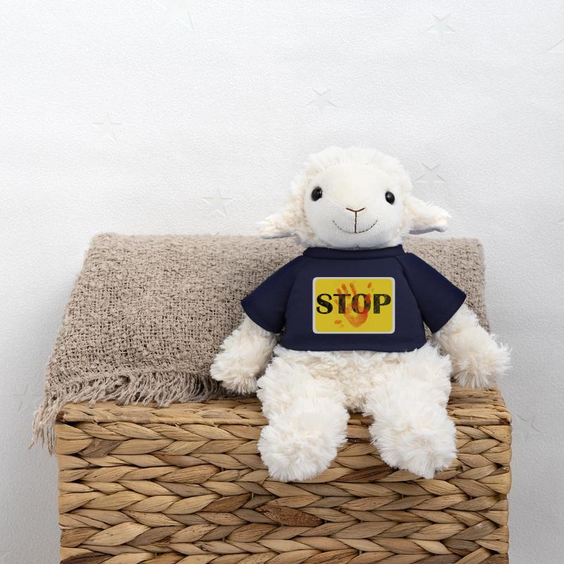 Conception de panneaux - STOP. Mouton en peluche Annika MiniFeet®