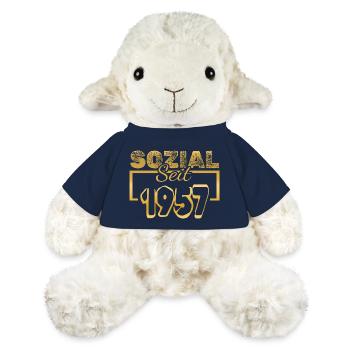 1957 - Mouton en peluche Annika MiniFeet® - bleu marine - Devant
