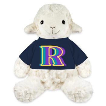 Multicolored letter r - MiniFeet® Sheep Annika - french navy - Front