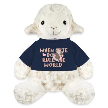 Doux dicton - Mouton en peluche Annika MiniFeet® - bleu marine - Devant