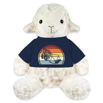 Excavatrice - Mouton en peluche Annika MiniFeet® - bleu marine - Devant