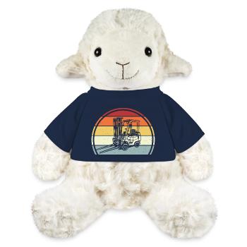 Chariot élévateur - Mouton en peluche Annika MiniFeet® - bleu marine - Devant