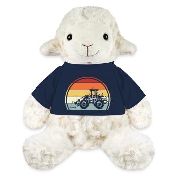 Excavatrice - Mouton en peluche Annika MiniFeet® - bleu marine - Devant