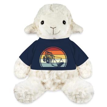 Excavatrice - Mouton en peluche Annika MiniFeet® - bleu marine - Devant