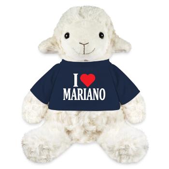 t-shirt J’aime Mariano t-shirt idée cadeau - Mouton en peluche Annika MiniFeet® - bleu marine - Devant