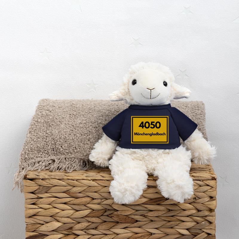 Panneau de lieu - puis ancien code postal 4050 MÖNCHENGLADBACH Mouton en peluche Annika MiniFeet®