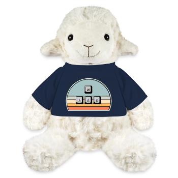 PC Gaming Keyboard Mouse WASD - MiniFeet® Sheep Annika - french navy - Front