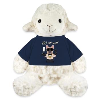 NEU Geburstags Mops 60 ist cool Geschenk - MiniFeet® Schaf Annika - French Navy - Vorne