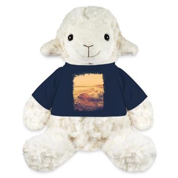 Vague plate au soleil - Mouton en peluche Annika MiniFeet® - bleu marine - Devant