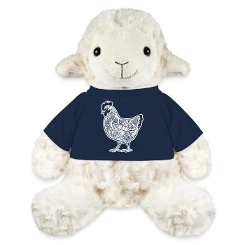 Huhn Huhn Blumenmuster - MiniFeet® Schaf Annika - French Navy - Vorne