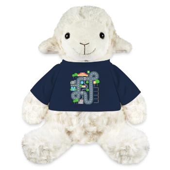 Car Play Mat Shirt for Dad - MiniFeet® Sheep Annika - french navy - Front