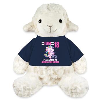 18 s’il vous plaît m’aider sur la route 18e anniversaire - Mouton en peluche Annika MiniFeet® - bleu marine - Devant