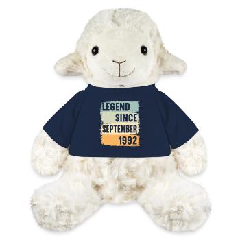 Geboren September 1992 30 Jahre 30er 30.Geburtstag - MiniFeet® Schaf Annika - French Navy - Vorne