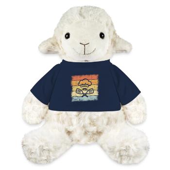 Cadeau cook - Mouton en peluche Annika MiniFeet® - bleu marine - Devant