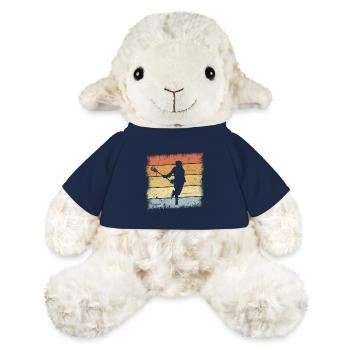 Cadeau de crosse - Mouton en peluche Annika MiniFeet® - bleu marine - Devant