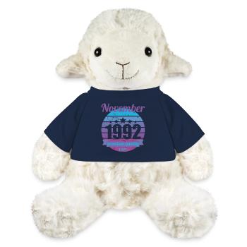 Geboren November 1992 30 Jahre 30er 30.Geburtstag - MiniFeet® Schaf Annika - French Navy - Vorne