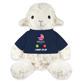 Bikini Atoll ruft an Lusiger Flaggen Spruch - MiniFeet® Schaf Annika - French Navy - Vorne
